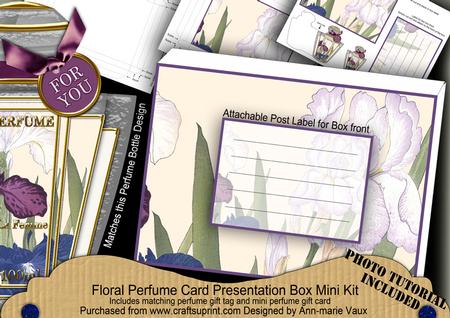 Iris Purple Mix Floral Perfume Presentation Box