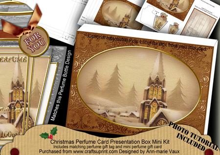 Christmas Snow Steeple Perfume Presentation Box