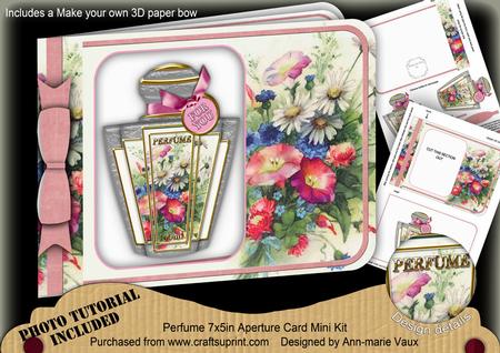 Wildflowers Pink Perfume 7x5inch Aperture Card Mini Kit
