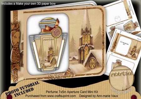 Snow Steeple Perfume 7x5inch Aperture Card Mini Kit