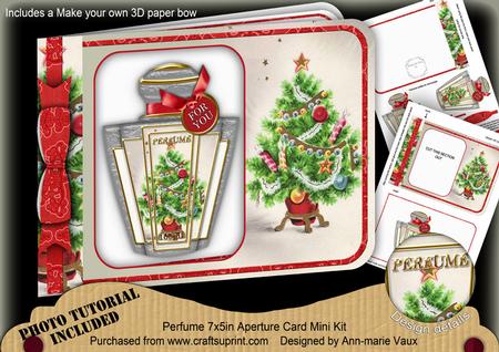 Christmas Tree Perfume 7x5inch Aperture Card Mini Kit