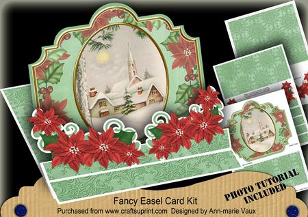 Christmas Winter Pub 3D Easel Card Mini Kit