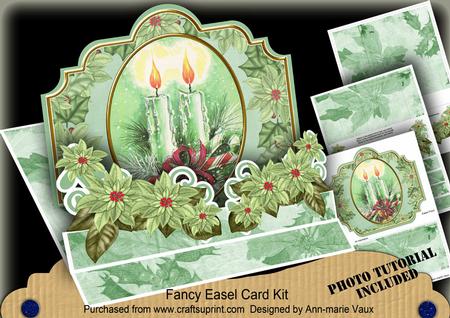 Christmas Candle Duo 3D Easel Card Mini Kit