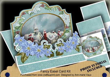 Christmas Rooftops 3D Easel Card Mini Kit