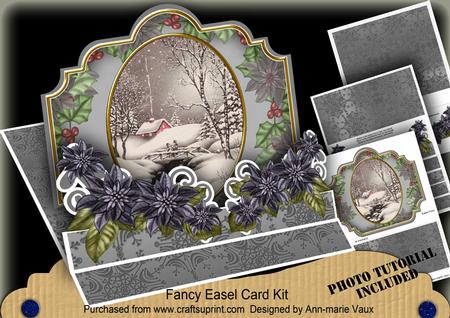 Christmas Winter Walk 3D Easel Card Mini Kit