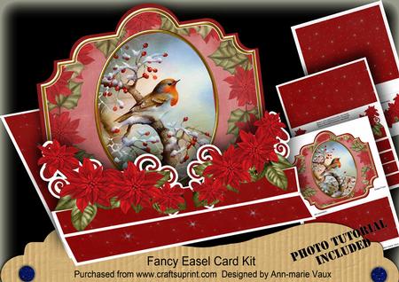 Christmas Red Robin 3D Easel Card Mini Kit
