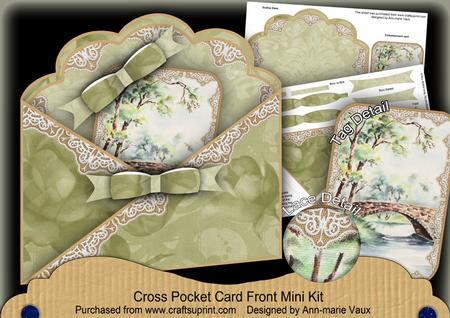 Beautiful Bridge Lace Cross Faux Pocket Cf Mini Kit