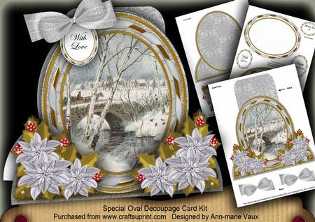Snow Bridge Special Large Oval Card Mini Kit