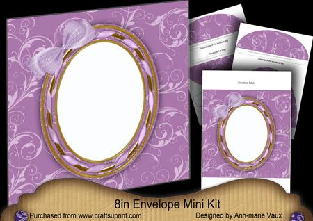 Lilac Fairy Swirl 8in Envelope Mini Kit