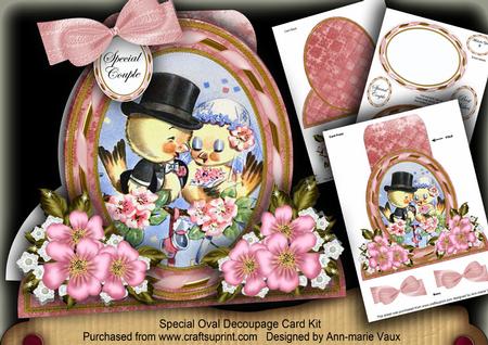 Loveducks Special Large Oval Card Mini Kit