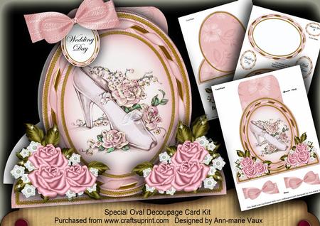 Wedding Shoe Special Large Oval Card Mini Kit