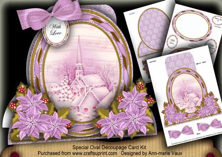 Lilac Church Special Large Oval Card Mini Kit