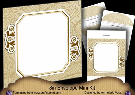 Oriental Birds 3 Emerald 8in Envelope Mini Kit