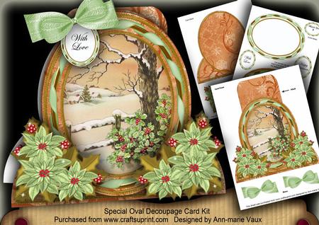 Winter Tale Special Large Oval Card Mini Kit
