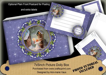 Choirboy Christmas Doily 7x5in Presentation Box m Kit