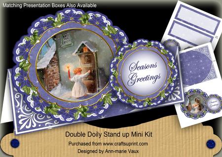 Choirboy Christmas Double Doily Card Mini Kit