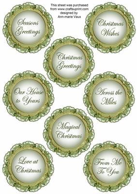 Nativity1 Lace Doily Christmas Sentiment Sheet