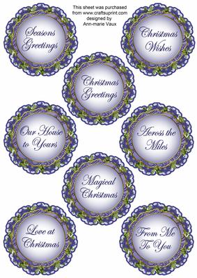 Praying Girl2 Lace Doily Christmas Sentiment Sheet