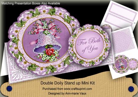 Lilac Bell Floral Double Doily Card Mini Kit