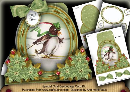 Penguin Special Large Oval Card Mini Kit