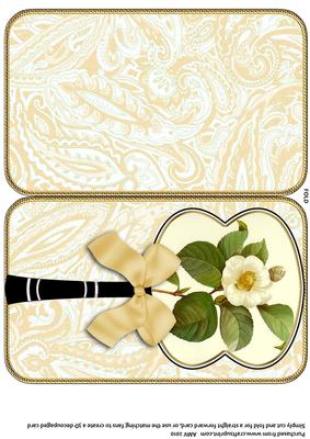 Cream Camilla Oriental Hand Fan Card