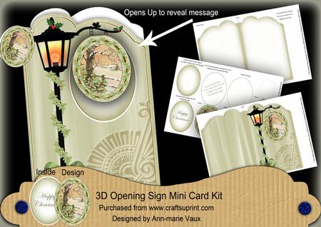 Winter Tale 3D Opening Sign Card Mini Kit