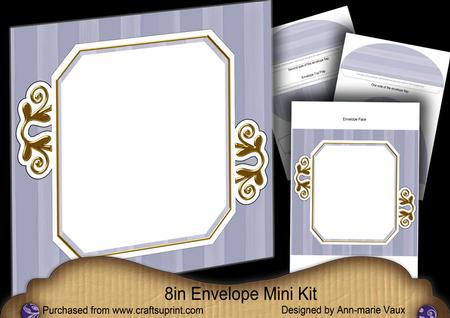 Blue Church Fancy Emerald 8in Envelope Mini Kit