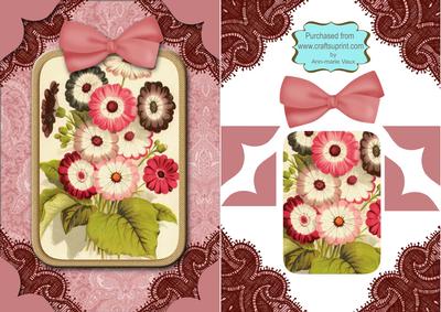 Colourful Daisies A5 Decoupage Card Front Step by Step