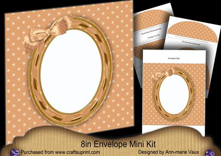 Winter Sunset Modern Special Large Oval Envelope Mini Kit