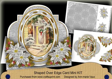 Snow Door Shaped Over 3D Mini Card Kit