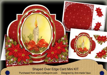 Single Candle Fancy Shaped Over 3D Mini Card Kit