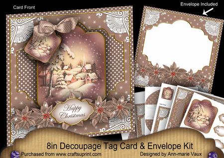 Snowy Village Special 8in Tag N' Envelope Kit