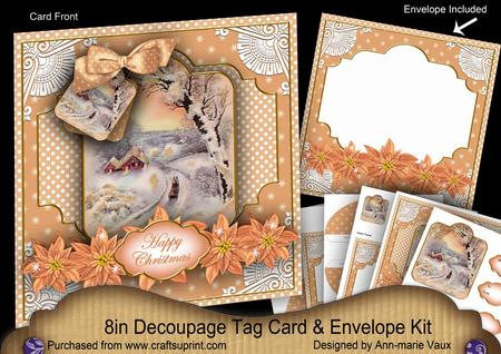Winter Sunset Special 8in Tag N' Envelope Kit