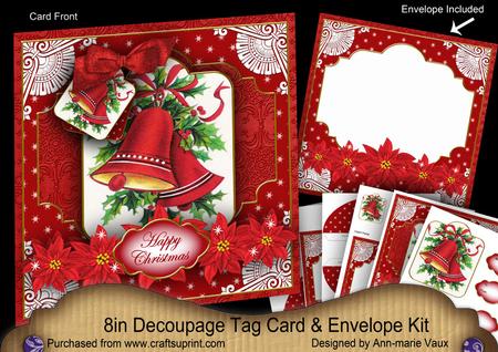 Christmas Bells Special 8in Tag N' Envelope Kit