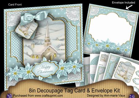 New Teal Church Special 8in Tag N' Envelope Kit