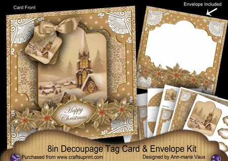 Snow Steeple Special 8in Tag N' Envelope Kit