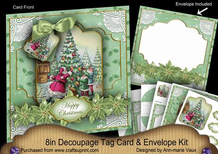 Santas Tree Special 8in Tag N' Envelope Kit
