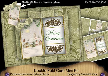 Winter Pub Double Fold 3D Card Mini Kit
