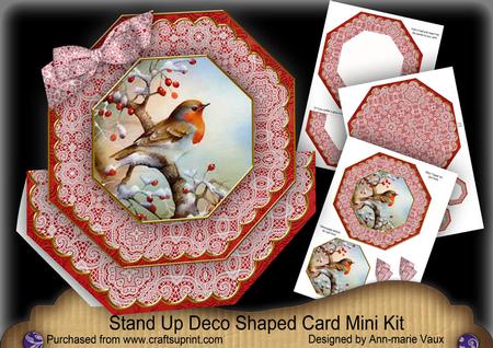 Red Robin Deco Stand-up Large Card Mini Kit