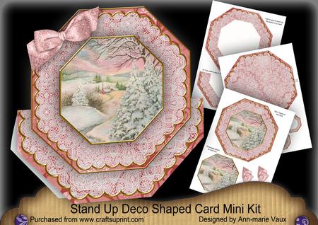 Snowscene2 Deco Stand-up Large Card Mini Kit