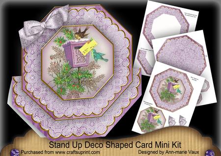 Lilac Postbox Deco Stand-up Large Card Mini Kit