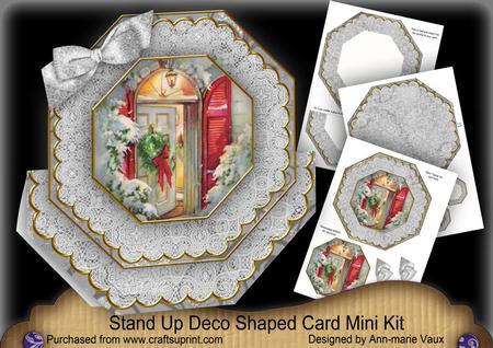 Christmas Door Deco Stand-up Large Card Mini Kit