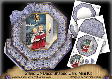 Choirboys Deco Stand-up Large Card Mini Kit