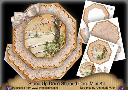 Winters Tale Deco Stand-up Large Card Mini Kit
