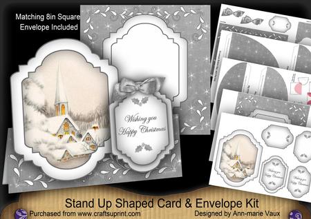 Ice Church Large Fancy Stand Up Card N Envelope Kit