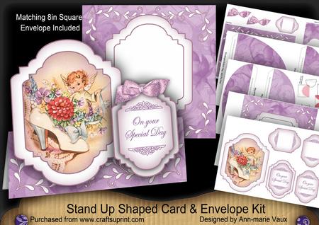 Shoe Fairy Large Fancy Stand Up Card N Envelope Kit