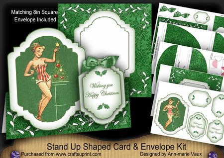 His Christmas Large Fancy Stand Up Card N Envelope Kit