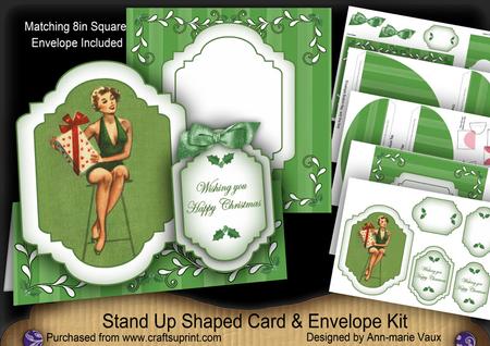 His Present Large Fancy Stand Up Card N Envelope Kit