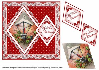 Red Lantern My Nan 7in Double Diamond Topper