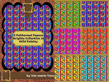 Wild Paisley Brights Paper Collection